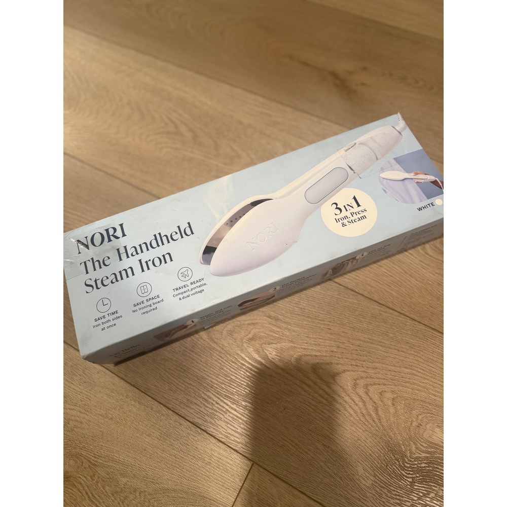Nori Press The Handheld Steam Iron White 3-in-1 Portable Travel Steamer New